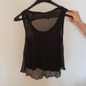 Black tank top